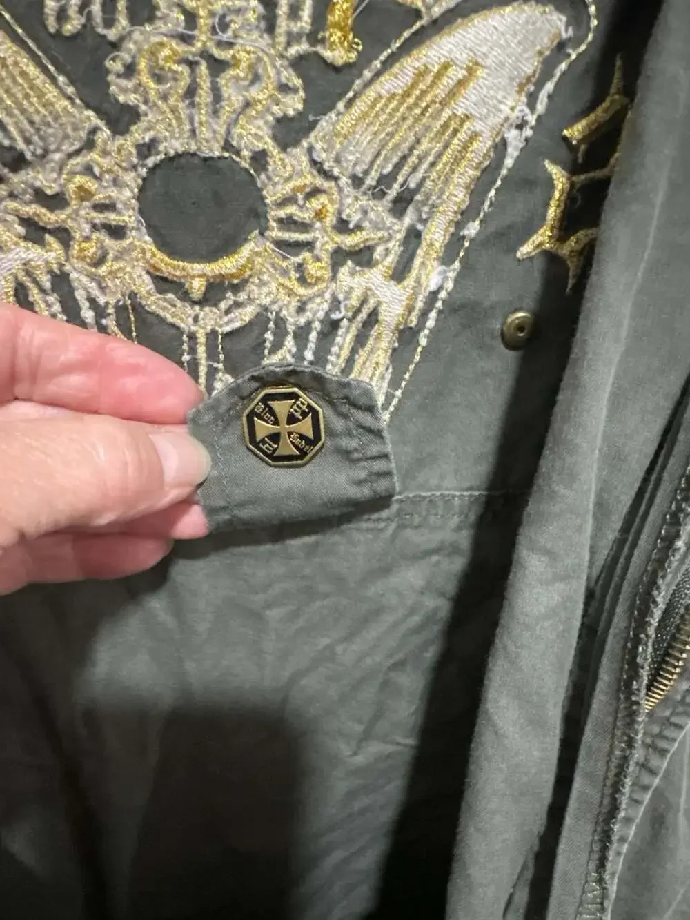 Blac Label 1968 Embroidered Military Field Jacket Grey